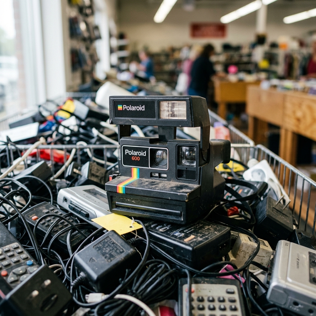 Polaroid 600 in Thrift Store right