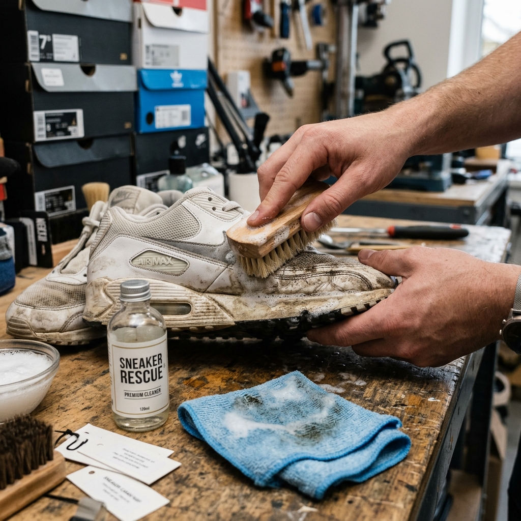 Cleaning and preparing ultimate sneaker flipping guide left