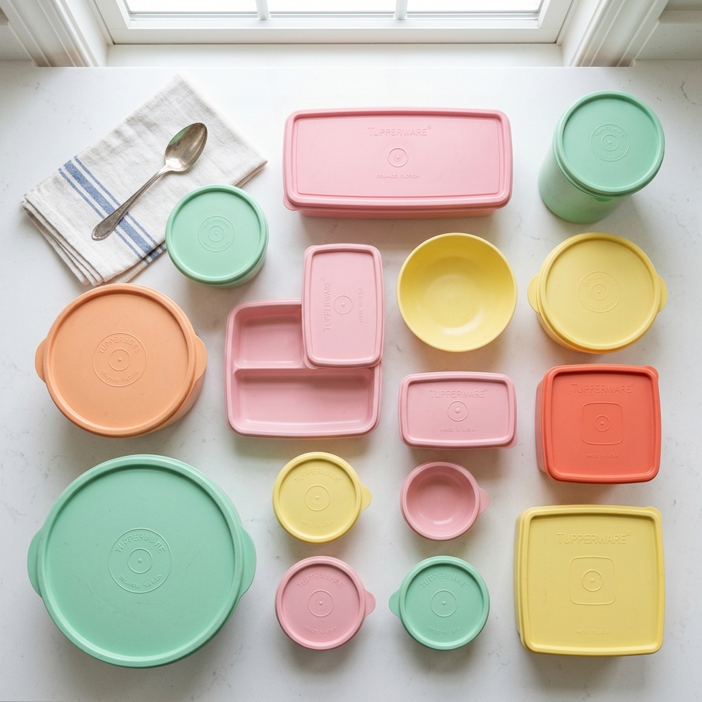 A vintage vintage tupperware right